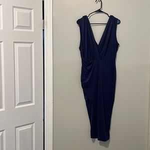 Navy Blue Mini Dress